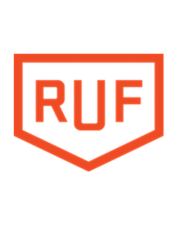 Reformed University Fellowship Logo (Orange logo outline with the letters R, U, and F in the center)